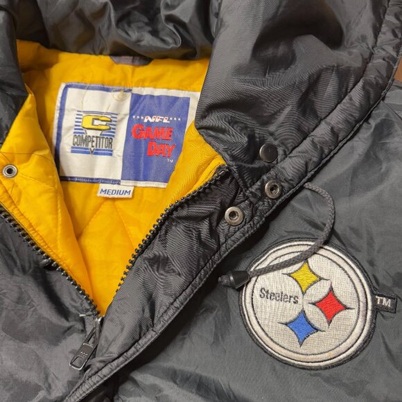 Vintage Pittsburgh Steelers Jacket NFL GAME DAY competition size M - Picture 2 of 10